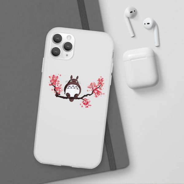 My Neighbor Totoro Japanese - Totoro and Sakura iPhone Cases-Accessories, My Neighbor Totoro, My Neighbor Totoro Japanese, Phone Case