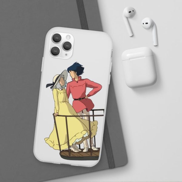 Sheet Music Howl's Moving Castle - Howl’s Moving Castle – Sophie and Howl Gazing at Each other iPhone Cases-Accessories, Howl's Moving Castle, Phone Case, Sheet Music Howl's Moving Castle