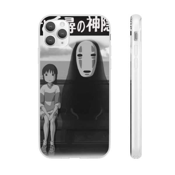 Like Spirited Away - Spirited Away – Chihiro and No Face on the Train iPhone Cases-Accessories, kaonashi, Like Spirited Away, no face, Phone Case, Spirited Away