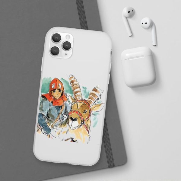 Princess Mononoke Characters - Princess Mononoke – Ashitaka Water Color iPhone Cases-Accessories, Phone Case, princess mononoke, Princess Mononoke Characters