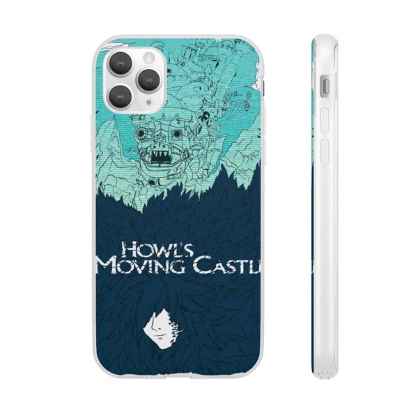 Witch Howl's Moving Castle - Howl’s Moving Castle Blue Tone Art iPhone Cases-Accessories, Howl's Moving Castle, Phone Case, Witch Howl's Moving Castle