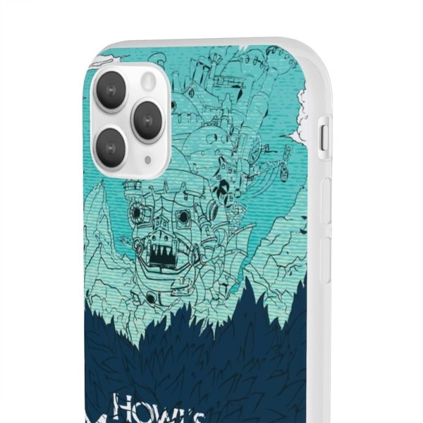 Witch Howl's Moving Castle - Howl’s Moving Castle Blue Tone Art iPhone Cases-Accessories, Howl's Moving Castle, Phone Case, Witch Howl's Moving Castle