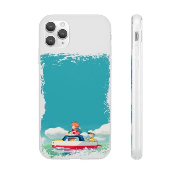 Ponyo Dad - Ponyo and Sosuke on Boat iPhone Cases-Accessories, Phone Case, ponyo, Ponyo Dad