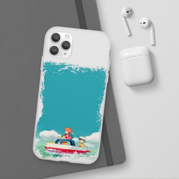 Ponyo Dad - Ponyo and Sosuke on Boat iPhone Cases-Accessories, Phone Case, ponyo, Ponyo Dad