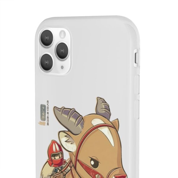 Ashitaka Princess Mononoke - Princess Mononoke Ashitaka and Yakul Chibi iPhone Cases-Accessories, Ashitaka Princess Mononoke, Phone Case, princess mononoke