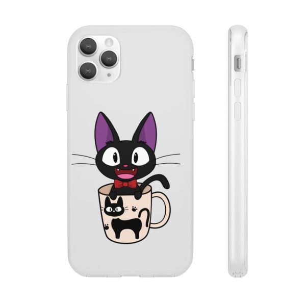 Figures Set Ghibli Ga Ippai Yubin Ningyou Kiki's Delivery Service - Jiji in the Cat Cup iPhone Cases-Accessories, Figures Set Ghibli Ga Ippai Yubin Ningyou Kiki's Delivery Service, Kiki's Delivery Service, Phone Case