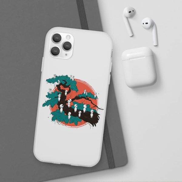 Anime Film Princess Mononoke - Tree Spirits by the Red Moon iPhone Cases-Accessories, Anime Film Princess Mononoke, Phone Case, princess mononoke