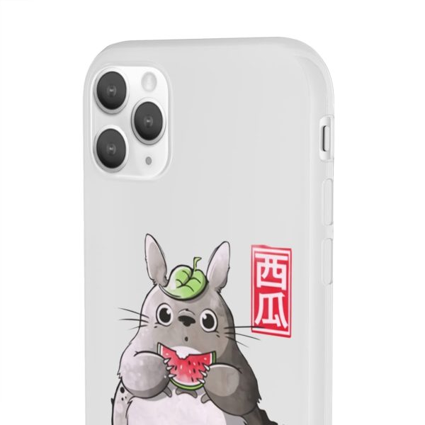 Japanese Totoro Plush - Totoro and Watermelon iPhone Cases-Accessories, Japanese Totoro Plush, My Neighbor Totoro, Phone Case