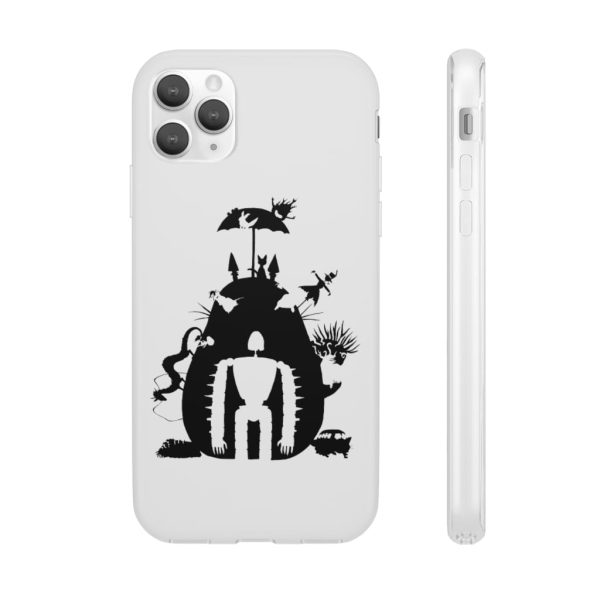 Totoro Soot Gremlins - Studio Ghibli Black & White Art Compilation iPhone Cases-Accessories, Laputa: Castle in the Sky, My Neighbor Totoro, Phone Case, Totoro Soot Gremlins