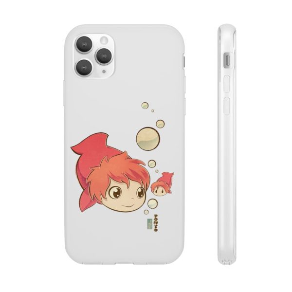 Studio Ghibli Icons Ponyo - Ponyo Chibi iPhone Cases-Accessories, Phone Case, ponyo, Studio Ghibli Icons Ponyo