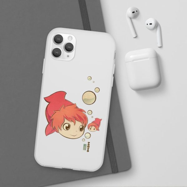 Studio Ghibli Icons Ponyo - Ponyo Chibi iPhone Cases-Accessories, Phone Case, ponyo, Studio Ghibli Icons Ponyo