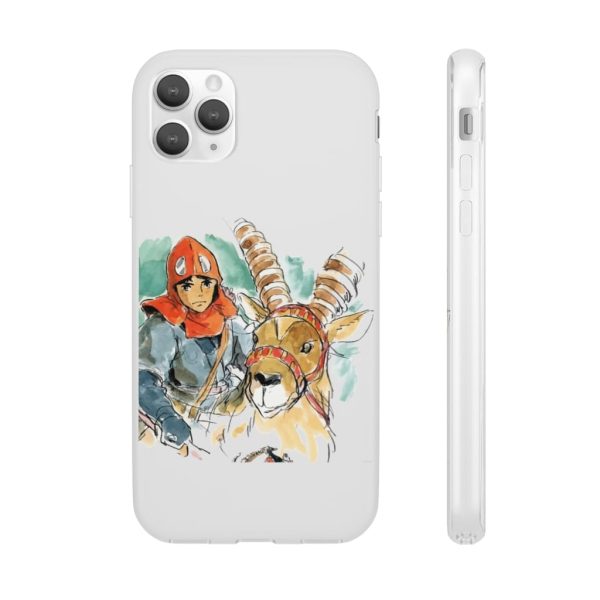 Princess Mononoke Characters - Princess Mononoke – Ashitaka Water Color iPhone Cases-Accessories, Phone Case, princess mononoke, Princess Mononoke Characters