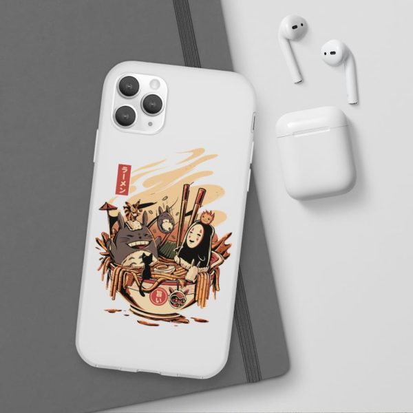 Totoro Plush - Totoro and No Face Ramen Bath iPhone Cases-Accessories, My Neighbor Totoro, Phone Case, Totoro Plush