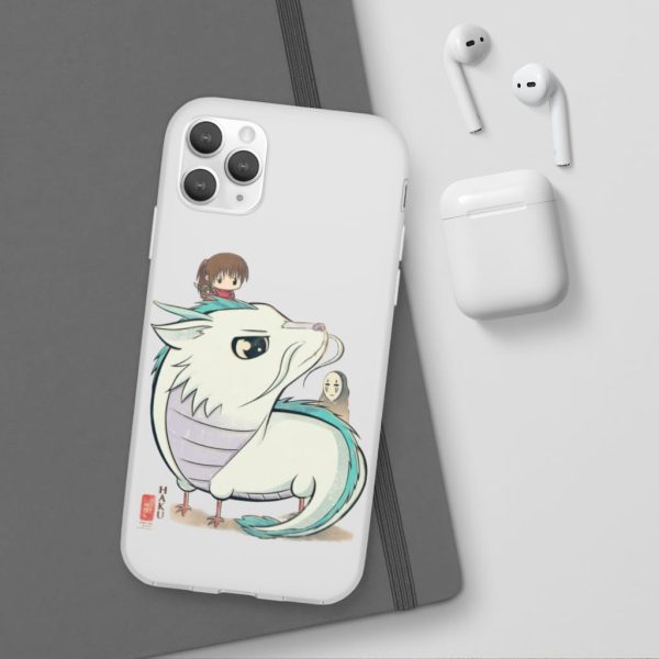 Haku Spirited Away - Spirited Aways Chibi iPhone Cases-Accessories, Haku Spirited Away, Kamaji Spirited Away, Phone Case, Spirited Away, Spirited Away English Cast