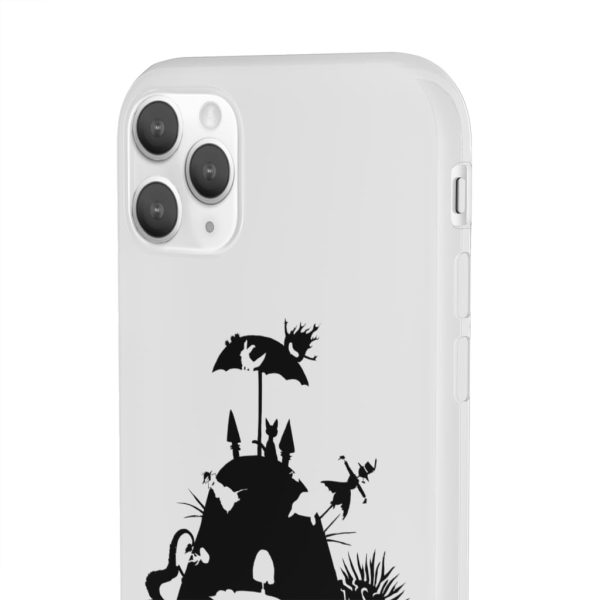 Totoro Soot Gremlins - Studio Ghibli Black & White Art Compilation iPhone Cases-Accessories, Laputa: Castle in the Sky, My Neighbor Totoro, Phone Case, Totoro Soot Gremlins