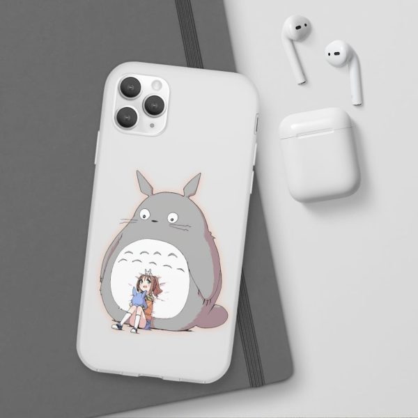 Totoro Concrete Facebook - Totoro and the little girl iPhone Cases-Accessories, My Neighbor Totoro, Phone Case, Totoro Concrete Facebook