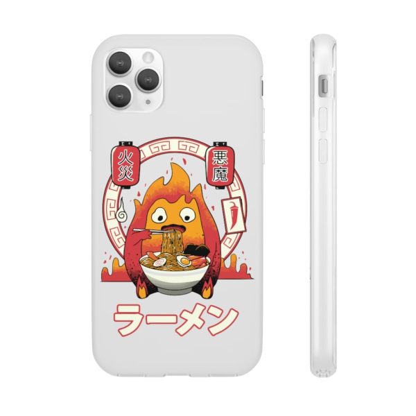 Howl's Moving Castle Explained - Howl’s Moving Castle – Calcifer Loves Ramen iPhone Cases-Accessories, Howl's Moving Castle, Howl's Moving Castle Explained, Phone Case