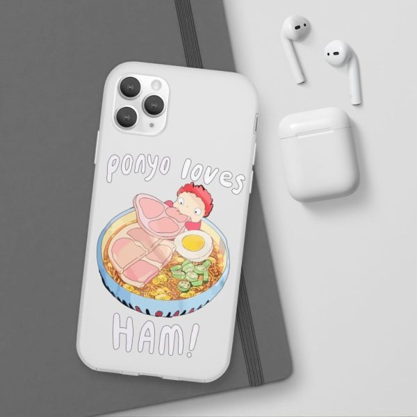 Ponyo Meaning - Ponyo Loves Ham iPhone Cases-Accessories, ponyo, Ponyo Meaning