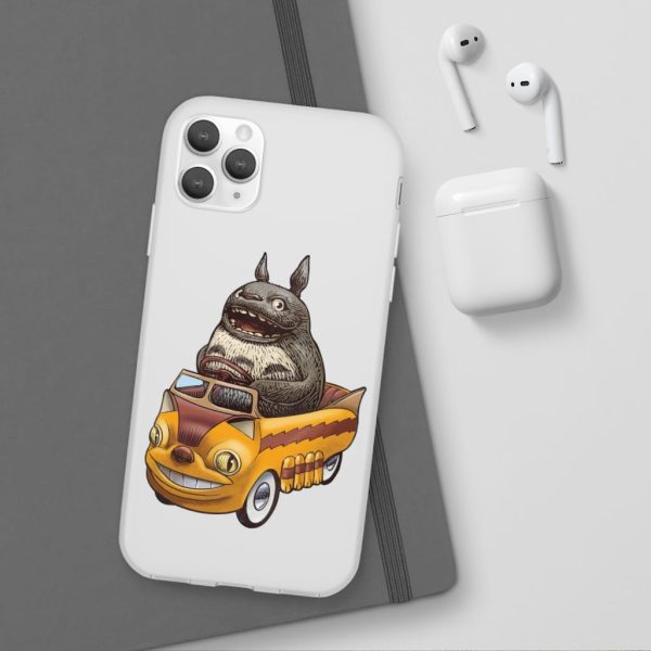 My Neighbor Totoro Cat Bus - Totoro driving Catbus iPhone Cases-Accessories, My Neighbor Totoro, My Neighbor Totoro Cat Bus, Phone Case