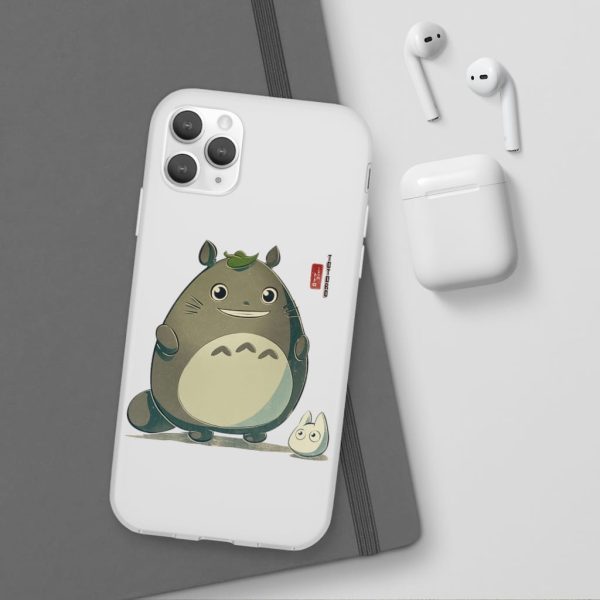 Totoro Wallpaper - Totoro Cute Chibi iPhone Cases-Accessories, My Neighbor Totoro, Phone Case, Totoro Wallpaper