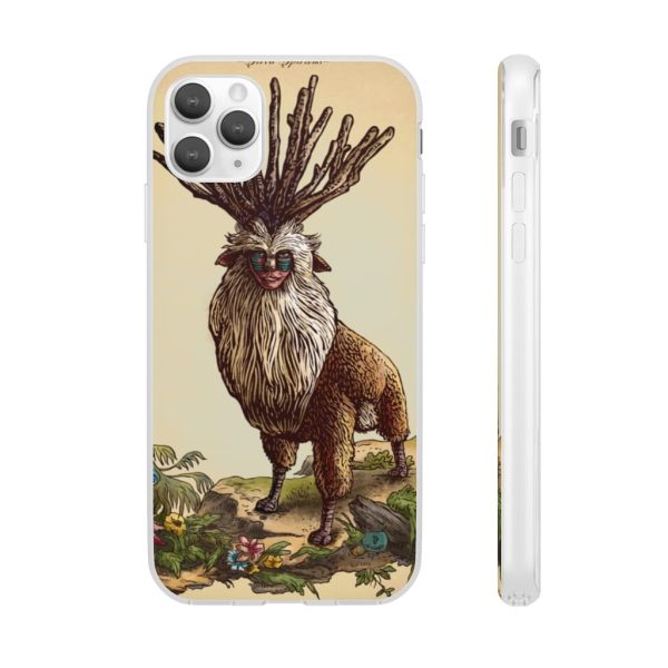 Princess Mononoke With Wolf - Princess Mononoke – Shishigami Day Time Detailed iPhone Cases-Accessories, Phone Case, princess mononoke, Princess Mononoke With Wolf