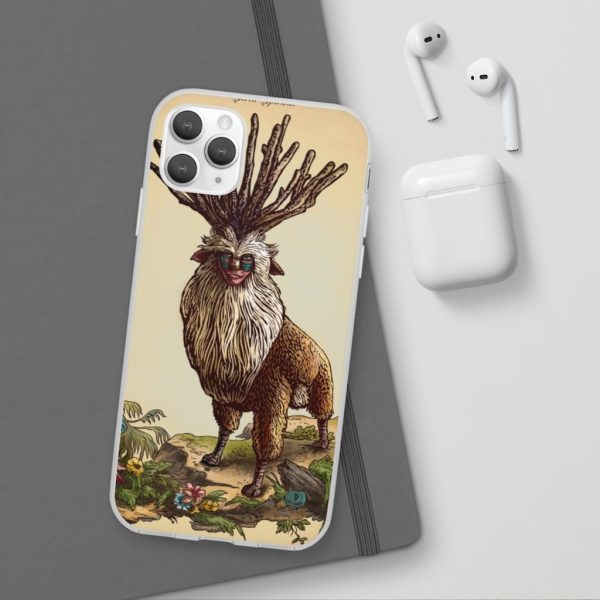 Princess Mononoke With Wolf - Princess Mononoke – Shishigami Day Time Detailed iPhone Cases-Accessories, Phone Case, princess mononoke, Princess Mononoke With Wolf