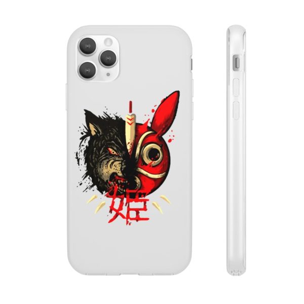 San Princess Mononoke - Princess Mononoke Mask & Wolf iPhone Cases-Accessories, Phone Case, princess mononoke, San Princess Mononoke