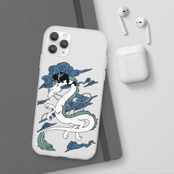 Spirited Away Tattoo - Spirited Away – Sen Riding Haku Dragon iPhone Cases-Accessories, Phone Case, Spirited Away, Spirited Away Tattoo