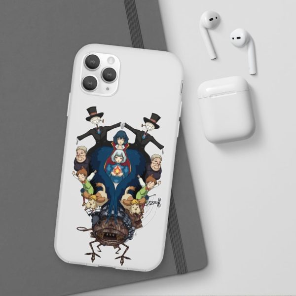 Studio Ghibli Howl's Moving Castle - Howl’s Moving Castle Characters Mirror iPhone Cases-Accessories, Howl's Moving Castle, Phone Case, Studio Ghibli Howl's Moving Castle