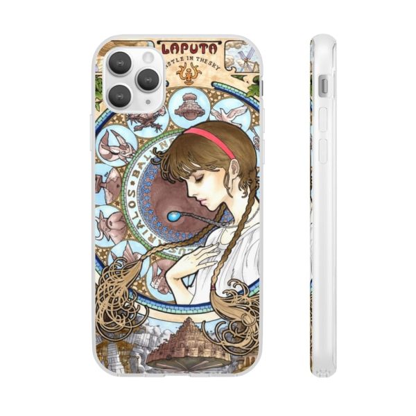 Ghibli Laputa Castle In The Sky - Laputa: Castle in The Sky – Sheeta Portrait Art iPhone Cases-Accessories, Ghibli Laputa Castle In The Sky, Laputa: Castle in the Sky, Phone Case