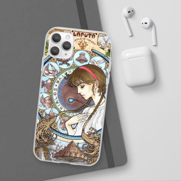 Ghibli Laputa Castle In The Sky - Laputa: Castle in The Sky – Sheeta Portrait Art iPhone Cases-Accessories, Ghibli Laputa Castle In The Sky, Laputa: Castle in the Sky, Phone Case