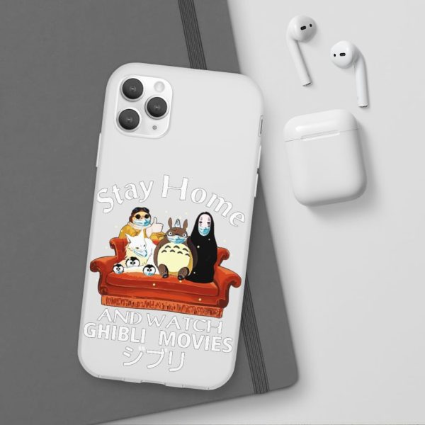 Stay Home and Watch Ghibli Movie iPhone Cases-Accessories, Phone Case