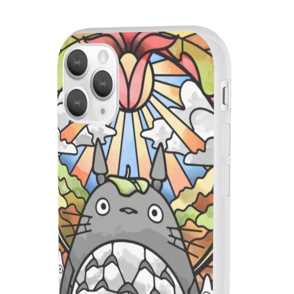 Totoro Film - Totoro Stained Glass Art iPhone Cases-Accessories, My Neighbor Totoro, Phone Case, Totoro Film