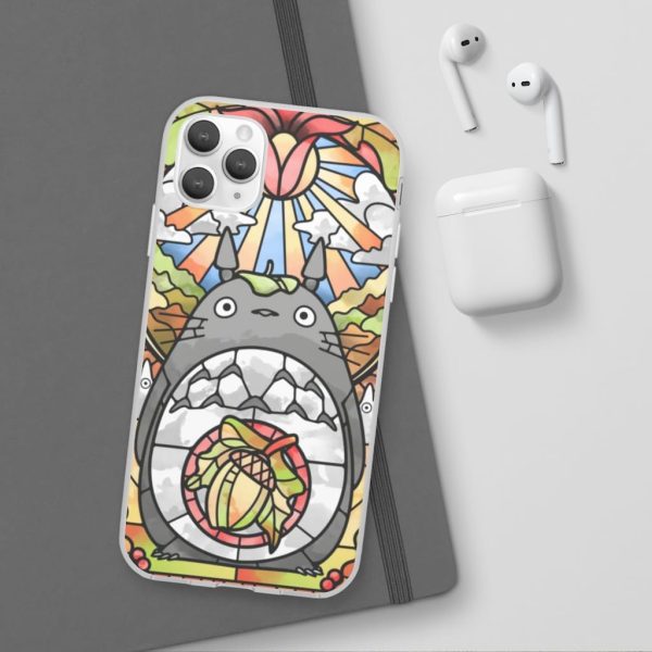 Totoro Film - Totoro Stained Glass Art iPhone Cases-Accessories, My Neighbor Totoro, Phone Case, Totoro Film