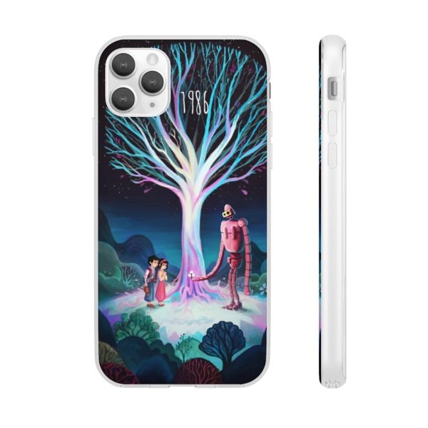 Laputa Castle In The Sky English Cast - Laputa: Castle in The Sky 1986 Illustration iPhone Cases-Accessories, Laputa Castle In The Sky English Cast, Laputa: Castle in the Sky, Phone Case