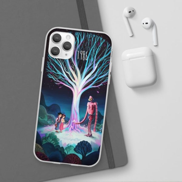 Laputa Castle In The Sky English Cast - Laputa: Castle in The Sky 1986 Illustration iPhone Cases-Accessories, Laputa Castle In The Sky English Cast, Laputa: Castle in the Sky, Phone Case