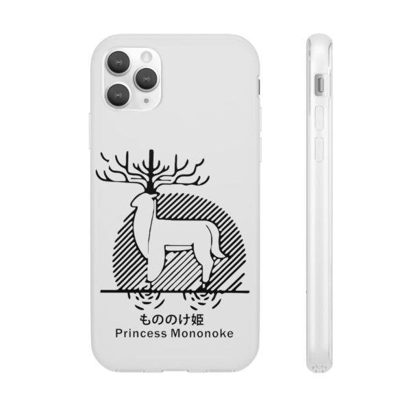 Princess Mononoke Mononoke Hime - Princess Mononoke – Shishigami Line Art iPhone Cases-Accessories, Phone Case, princess mononoke, Princess Mononoke Mononoke Hime