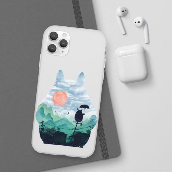 Characters From My Neighbor Totoro - Totoro on the Line Lanscape iPhone Cases-Accessories, Characters From My Neighbor Totoro, My Neighbor Totoro, Phone Case