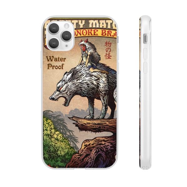 Princess Mononoke Character - Princess Mononoke and The Wolf on Top iPhone Cases-Accessories, Phone Case, princess mononoke, Princess Mononoke Character