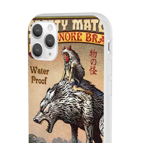 Princess Mononoke Character - Princess Mononoke and The Wolf on Top iPhone Cases-Accessories, Phone Case, princess mononoke, Princess Mononoke Character