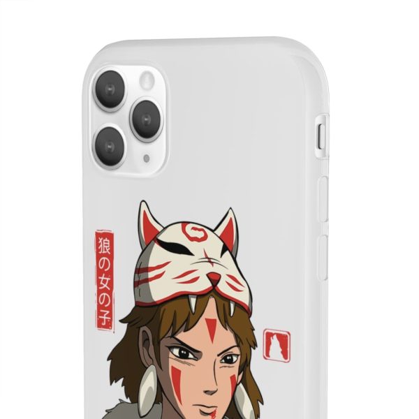 Princess Mononoke Forest Spirit Black - Mononoke The Wolf Girl iPhone Cases-Accessories, Phone Case, princess mononoke, Princess Mononoke Forest Spirit Black