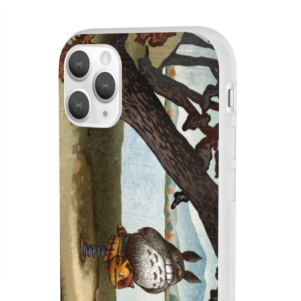 Totoro Bag - Totoro on the Catbus Spring Ride iPhone Cases-Accessories, My Neighbor Totoro, Phone Case, Totoro Bag