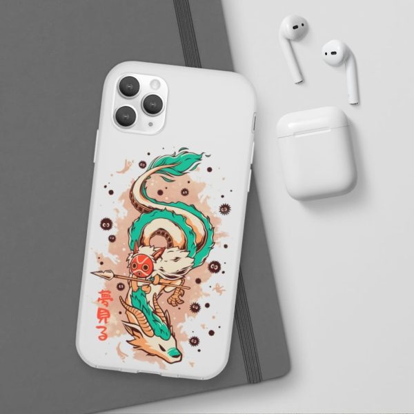 Princess Mononoke Ainu Influence - Princess Mononoke on the Dragon iPhone Cases-Accessories, Phone Case, princess mononoke, Princess Mononoke Ainu Influence