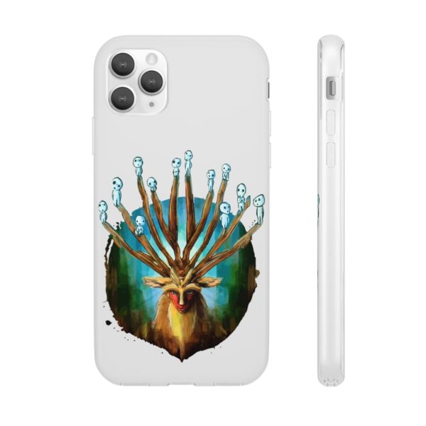 Studio Ghibli Films Princess Mononoke - Princess Mononoke – Shishigami and The Tree Spirit iPhone Cases-Accessories, Phone Case, princess mononoke, Studio Ghibli Films Princess Mononoke