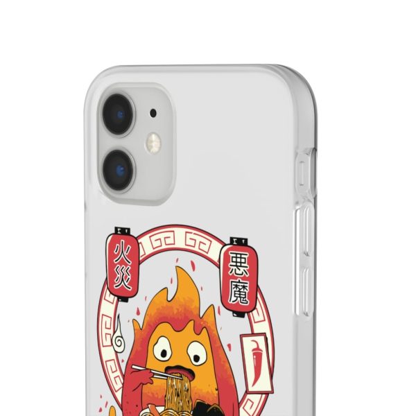 Howl's Moving Castle Explained - Howl’s Moving Castle – Calcifer Loves Ramen iPhone Cases-Accessories, Howl's Moving Castle, Howl's Moving Castle Explained, Phone Case