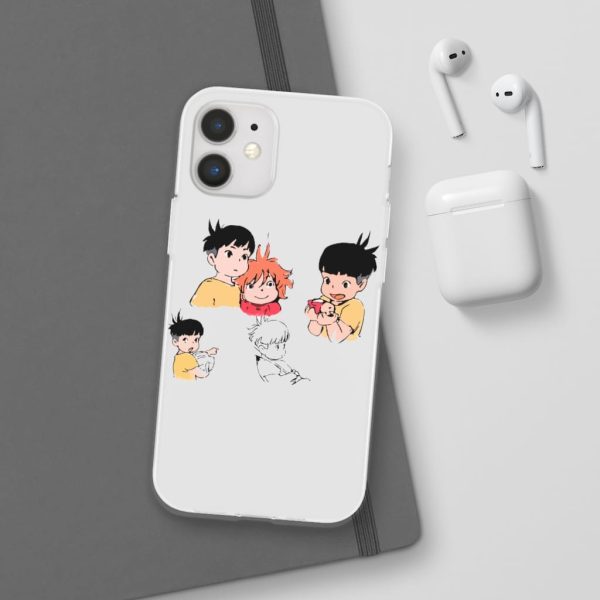 Ponyo Plush - Ponyo and Sosuke Sketch iPhone Cases-Accessories, Phone Case, ponyo, Ponyo Plush