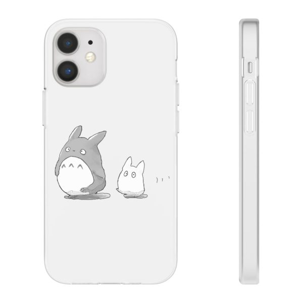 Totoro Plushie - Walking Mini Totoro iPhone Cases-Accessories, My Neighbor Totoro, Phone Case, Totoro Plushie