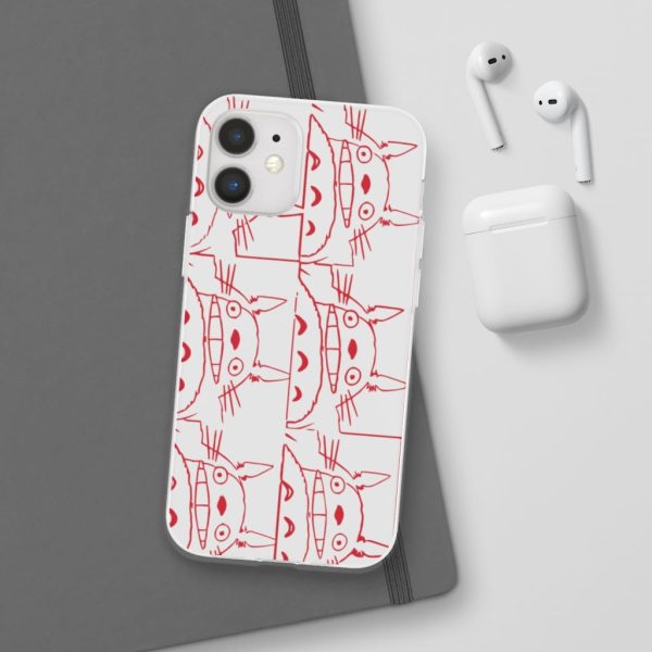 Totoro Plushie - My Neighbor Totoro Neon Collage Art iPhone Cases-Accessories, My Neighbor Totoro, Phone Case, Totoro Plushie