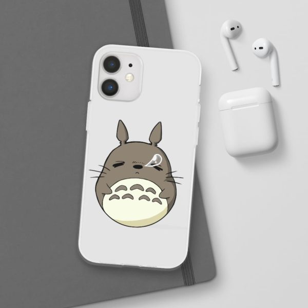 Totoro Umbrella - Sleepy Totoro iPhone Cases-Accessories, My Neighbor Totoro, Phone Case, Totoro Umbrella