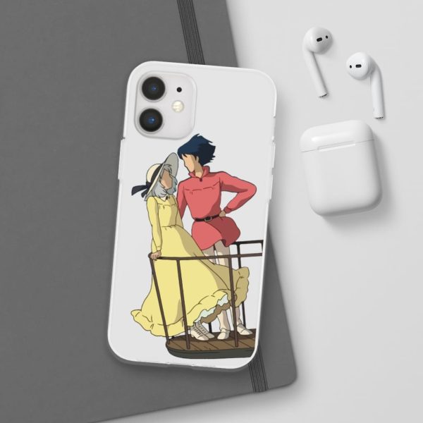 Sheet Music Howl's Moving Castle - Howl’s Moving Castle – Sophie and Howl Gazing at Each other iPhone Cases-Accessories, Howl's Moving Castle, Phone Case, Sheet Music Howl's Moving Castle